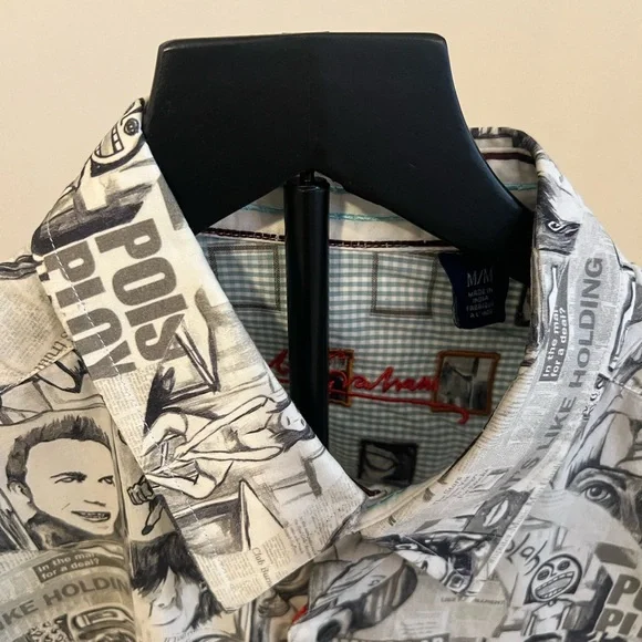 Robert Graham Black and White Graphic Print Dress Shirt - Picture 2 of 3